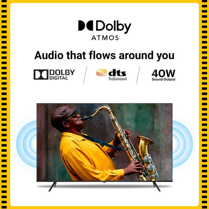 KODAK 164 cm (65 inch) QLED Ultra HD (4K) Smart Google TV With Dolby Atmos & Dolby Vision - 65MT5033