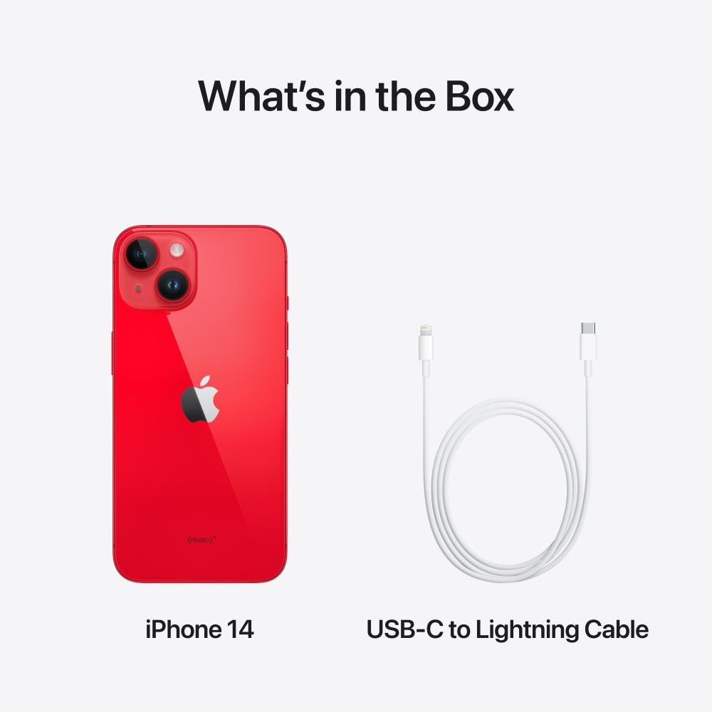 एप्पल आईफोन 14 ((उत्पाद)लाल, 128 जीबी)