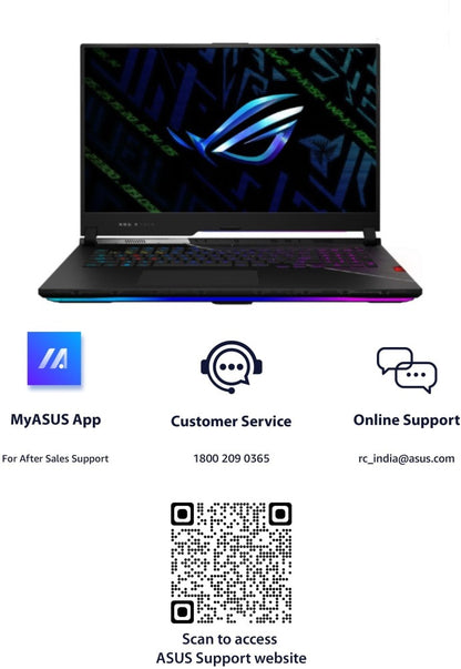 ASUS ROG Strix स्कार 17 SE (2022) 90Whr बैटरी Core i9 12th Gen के साथ - (32 GB/2 TB SSD/Windows 11 Home/16 GB ग्राफ़िक्स/NVIDIA GeForce RTX 3080 Ti/240 Hz) G733CX-LL013WS गेमिंग लैपटॉप - 17.3 इंच , ऑफ ब्लैक स्टेल्थ, 3.00 किग्रा, एमएस ऑफिस के साथ