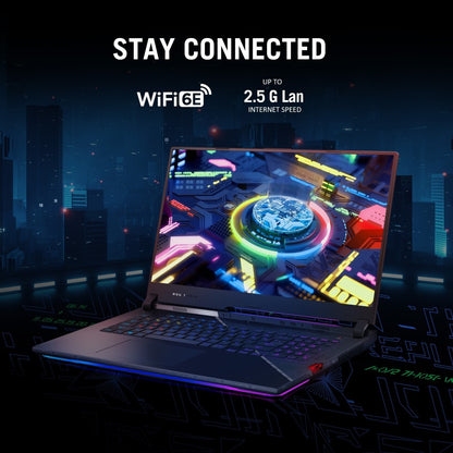 ASUS ROG Strix स्कार 17 SE (2022) 90Whr बैटरी Core i9 12th Gen के साथ - (32 GB/2 TB SSD/Windows 11 Home/16 GB ग्राफ़िक्स/NVIDIA GeForce RTX 3080 Ti/240 Hz) G733CX-LL013WS गेमिंग लैपटॉप - 17.3 इंच , ऑफ ब्लैक स्टेल्थ, 3.00 किग्रा, एमएस ऑफिस के साथ