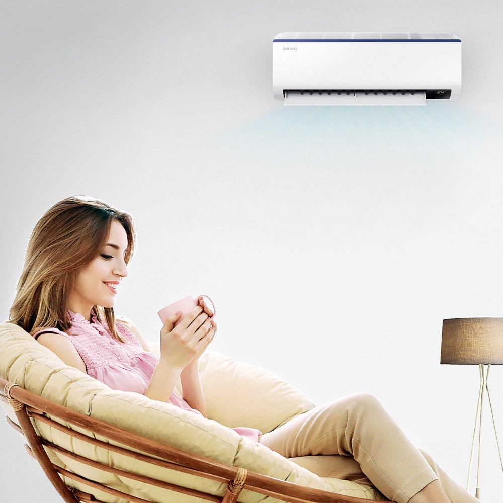 SAMSUNG Convertible 1 Ton 3 Star Split Inverter AC  - White - AR12BYMZAUR, AR12BYMZAURNNA, AR12BYMZAURXNA, Copper Condenser