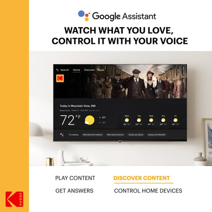 KODAK CA PRO 108 cm (43 inch) Ultra HD (4K) LED Smart Android TV with Dolby MS12 & Dolby Digital Plus - 43CAPRO5022