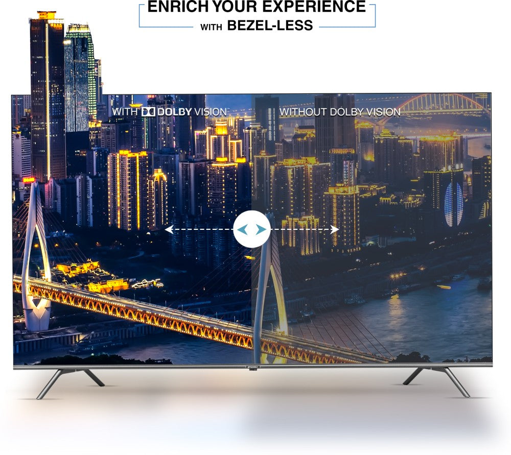 Sansui 165 cm (65 inch) QLED Ultra HD (4K) Smart Google TV Dolby Vision and Dolby Atmos, Black� - JSW65GSQLED