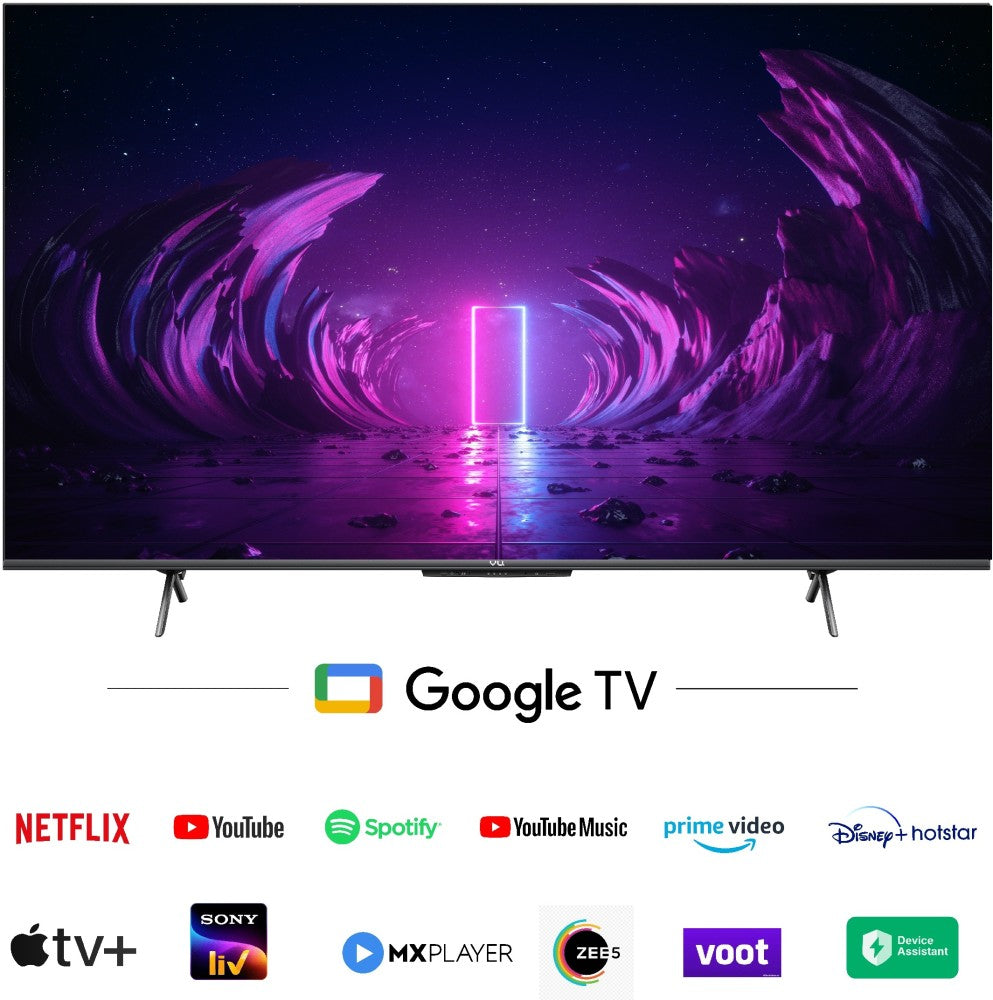 Vu GloLED 164 cm (65 inch) Ultra HD (4K) LED Smart Google TV with DJ Subwoofer 104W - 65GloLED-3 Yrs