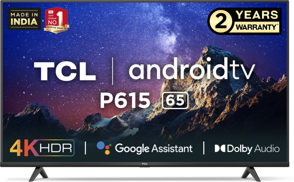 TCL P615 164 cm (65 inch) Ultra HD (4K) LED Smart Android TV - 65P615