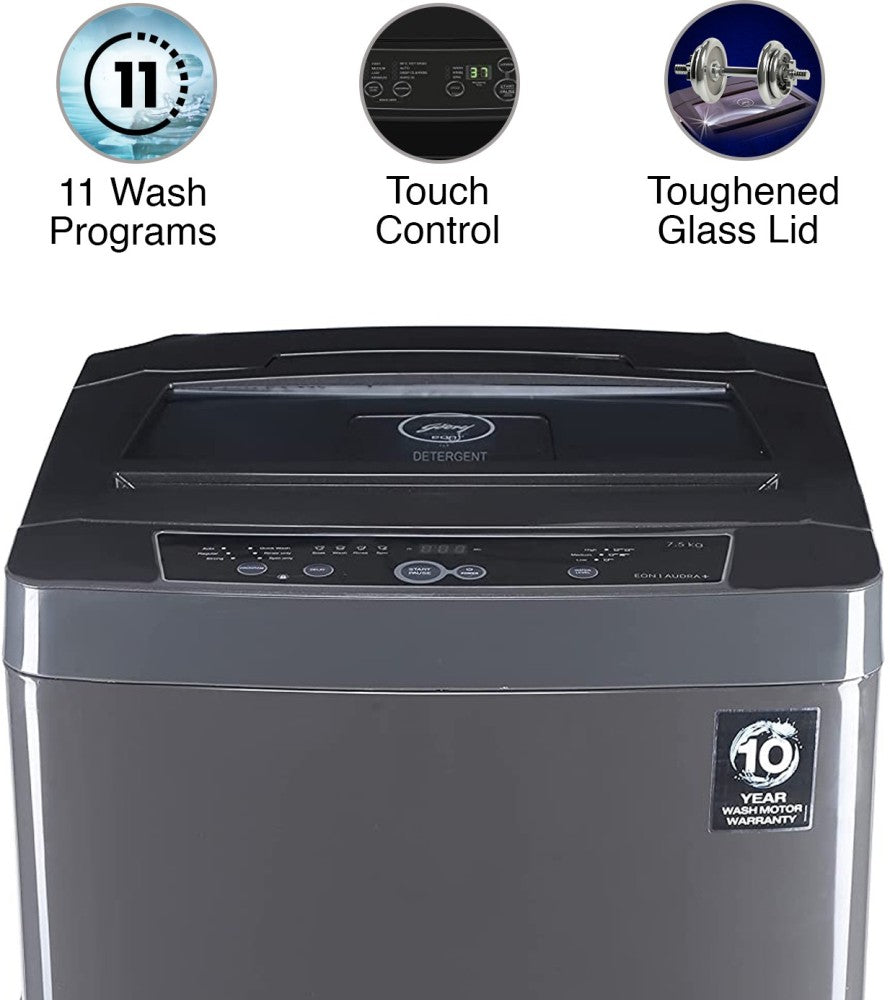 Godrej 7.5 kg Fully Automatic Top Load Washing Machine Grey - WTEON ADR 75 5.0 PFDTN ROGR