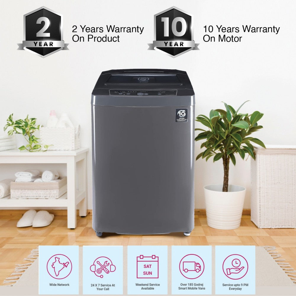 Godrej 7.5 kg Fully Automatic Top Load Washing Machine Grey - WTEON ADR 75 5.0 PFDTN ROGR