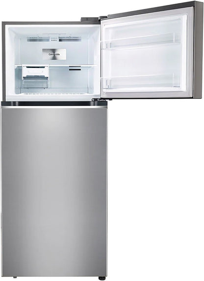 LG 380 L Frost Free Double Door 2 Star Convertible Refrigerator - Shiny Steel, GL-S412SPZY