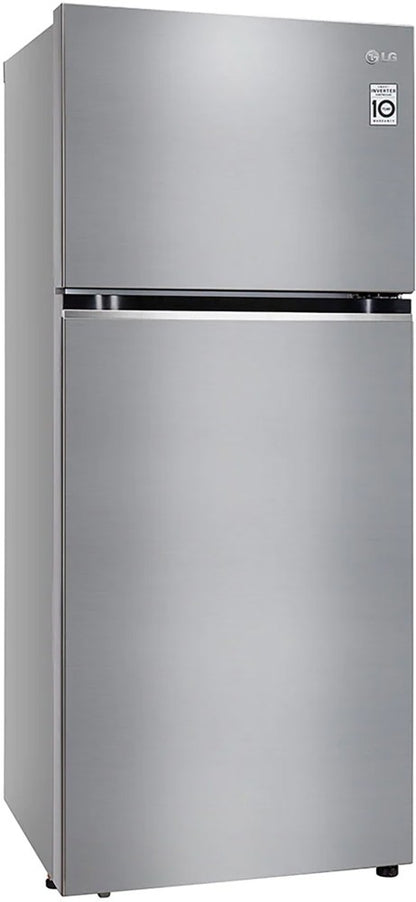 LG 380 L Frost Free Double Door 2 Star Convertible Refrigerator - Shiny Steel, GL-S412SPZY