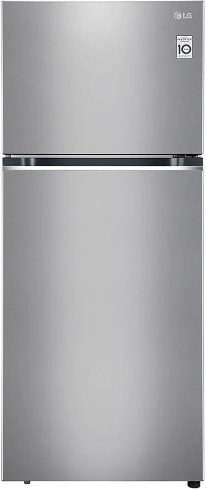 LG 380 L Frost Free Double Door 2 Star Convertible Refrigerator - Shiny Steel, GL-S412SPZY