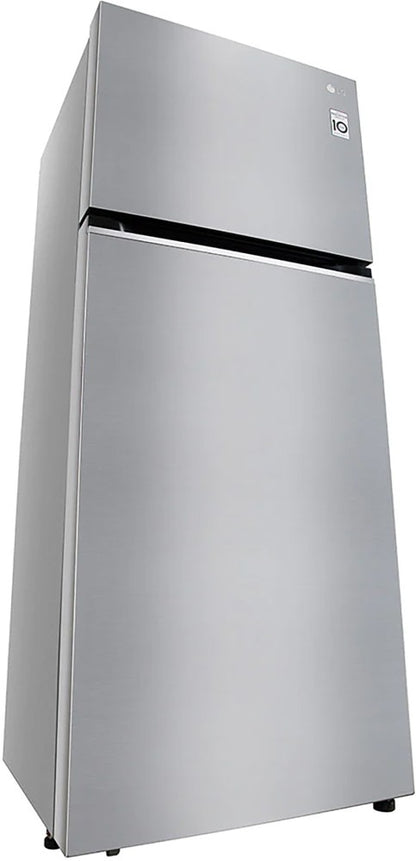 LG 380 L Frost Free Double Door 2 Star Convertible Refrigerator - Shiny Steel, GL-S412SPZY