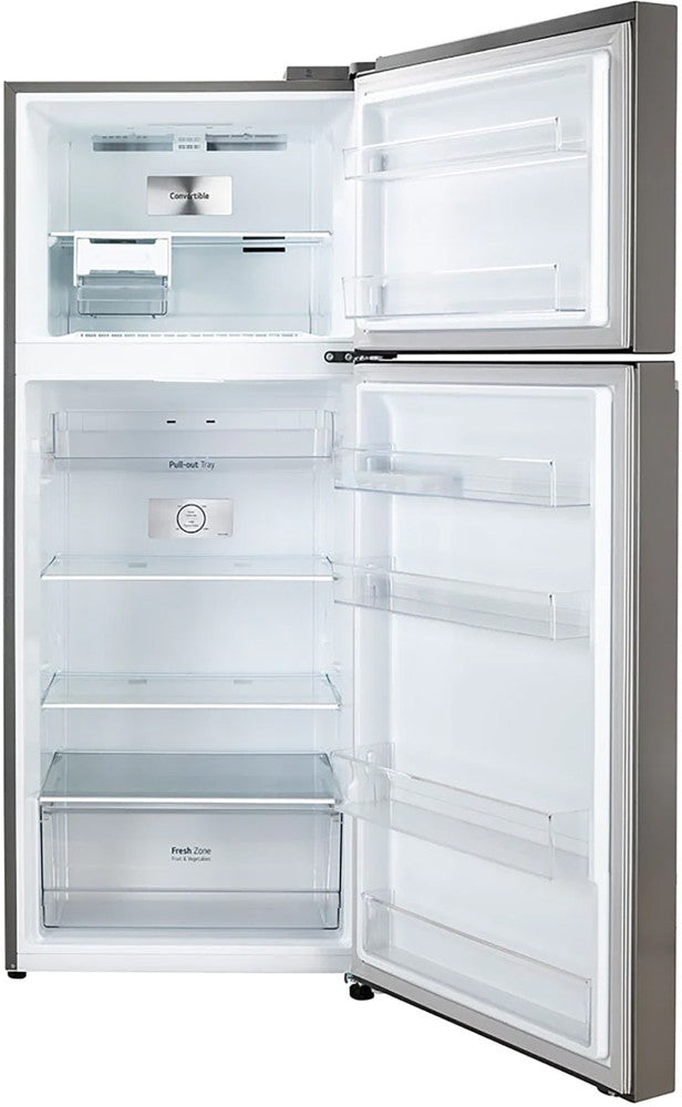 LG 380 L Frost Free Double Door 2 Star Convertible Refrigerator - Shiny Steel, GL-S412SPZY