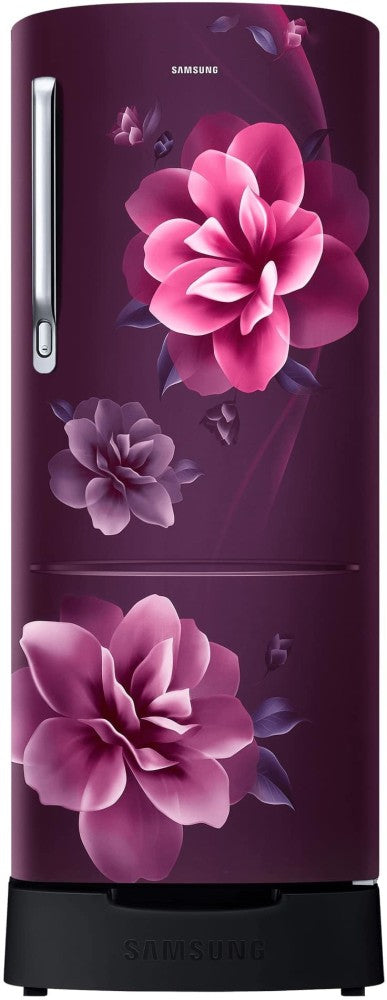 SAMSUNG 230 L Direct Cool Single Door 3 Star Refrigerator with Base Drawer - Camellia Purple, RR24T285YCR/NL