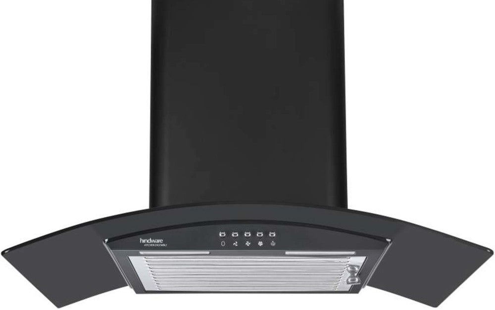 Hindware Sabina Neo BLK 60 Wall Mounted Chimney - Black 1100 CMH