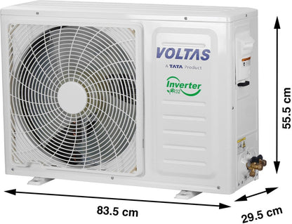 वोल्टास 1.5 टन 3 स्टार स्प्लिट इन्वर्टर एसी - सफेद - 183वी वेक्ट्रा प्राइड(4503445), कॉपर कंडेंसर