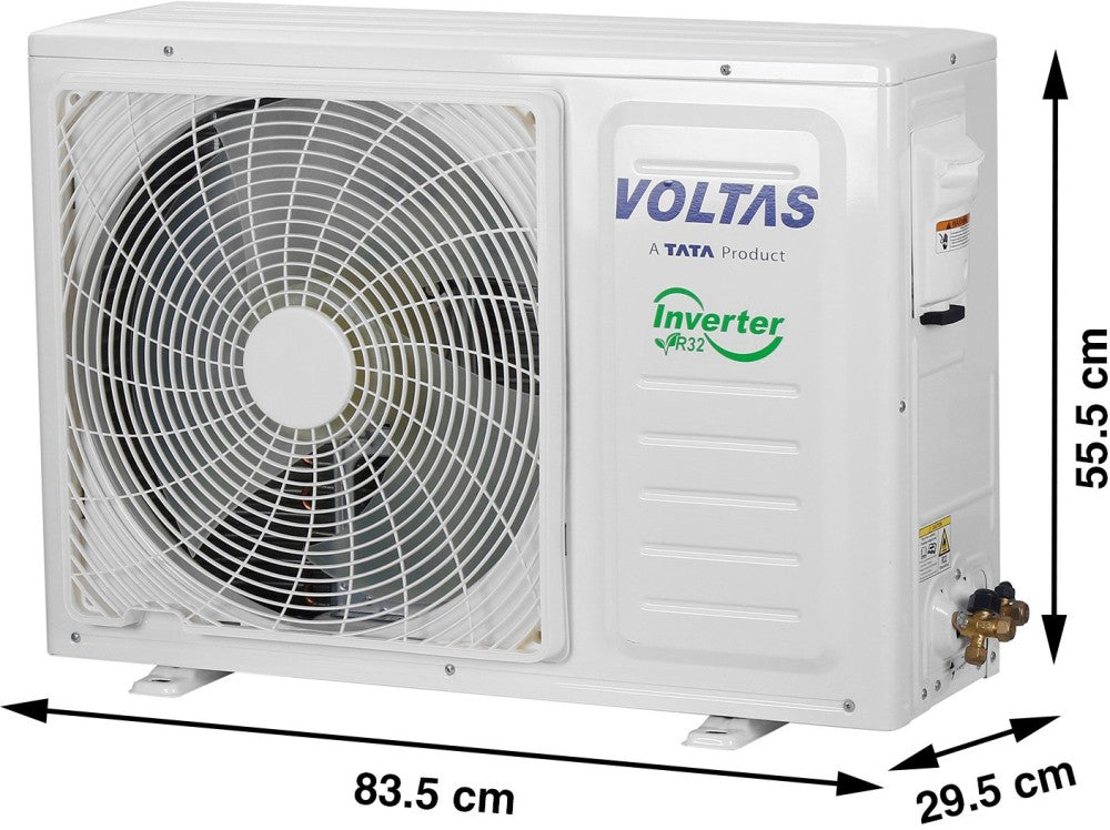 Voltas 1.5 Ton 3 Star Split Inverter AC  - White - 183V Vectra Prism(4503446), Copper Condenser