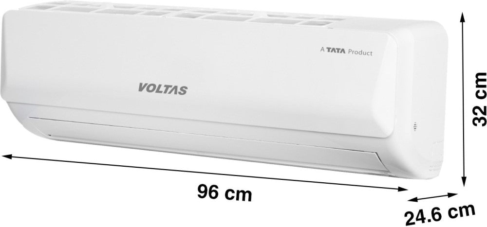 वोल्टास 1.5 टन 3 स्टार स्प्लिट इन्वर्टर एसी - सफेद - 183V वर्टिस एमराल्ड (4503459), कॉपर कंडेनसर