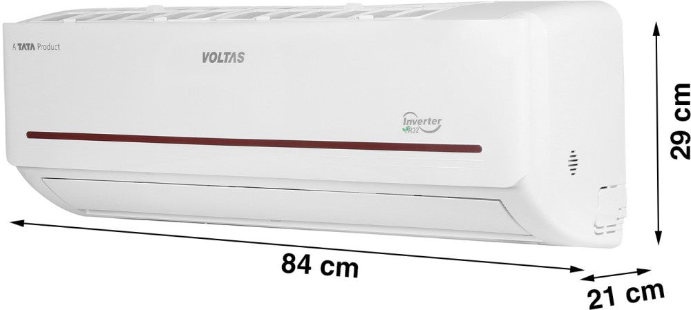 Voltas 1.5 Ton 3 Star Split Inverter AC  - White - 183V Vectra Prism(4503446), Copper Condenser