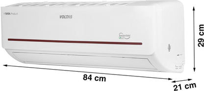 Voltas 1.5 Ton 3 Star Split Inverter AC  - White - 183V Vectra Prism(4503446), Copper Condenser