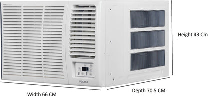 Voltas 1.5 Ton 3 Star Window Inverter AC  - White - 183V Vertis Elite(4011468), Copper Condenser