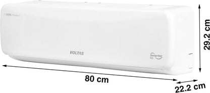 Voltas 1.5 Ton 3 Star Split Inverter AC  - White - 183V Vectra Prime(4503447), Copper Condenser