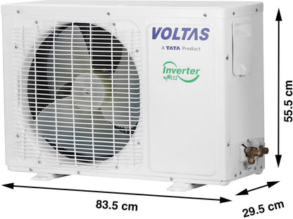 Voltas 1.5 Ton 3 Star Split Inverter AC  - White - 183V Vectra Prime(4503447), Copper Condenser