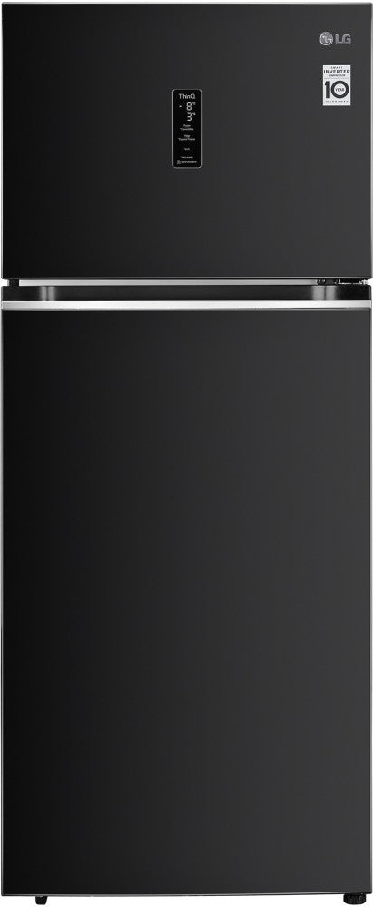 LG 380 L Frost Free Double Door 3 Star Convertible Refrigerator  with Smart Inverter with Door Cooling+ Wi-Fi & Hygiene Fresh - Ebony Sheen, GL-T412VESX