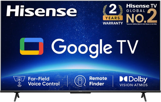 Hisense A6H 189 सेमी (75 इंच) अल्ट्रा एचडी (4K) एलईडी स्मार्ट गूगल टीवी हैंड्स फ्री वॉयस कंट्रोल, डॉल्बी विजन और एटमॉस के साथ - 75A6H