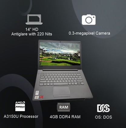Lenovo Athlon Dual Core - (4 GB/256 GB SSD/DOS) E41-55 45-2 Laptop - 14 inch, Iron_grey