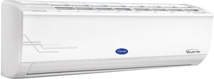 CARRIER Convertible 4-in-1 Cooling 2023 Model 1 Ton 3 Star Split AI Flexicool Inverter Dual Filtration with HD & PM 2.5 Filter AC  - White - 12K ESTER EXi+ INVERTER R32 SPLIT AC_CAI12ER3R33F0, Copper Condenser