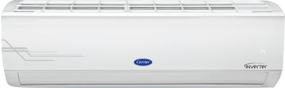 CARRIER Convertible 4-in-1 Cooling 2023 Model 1 Ton 3 Star Split AI Flexicool Inverter Dual Filtration with HD & PM 2.5 Filter AC  - White - 12K ESTER EXi+ INVERTER R32 SPLIT AC_CAI12ER3R33F0, Copper Condenser