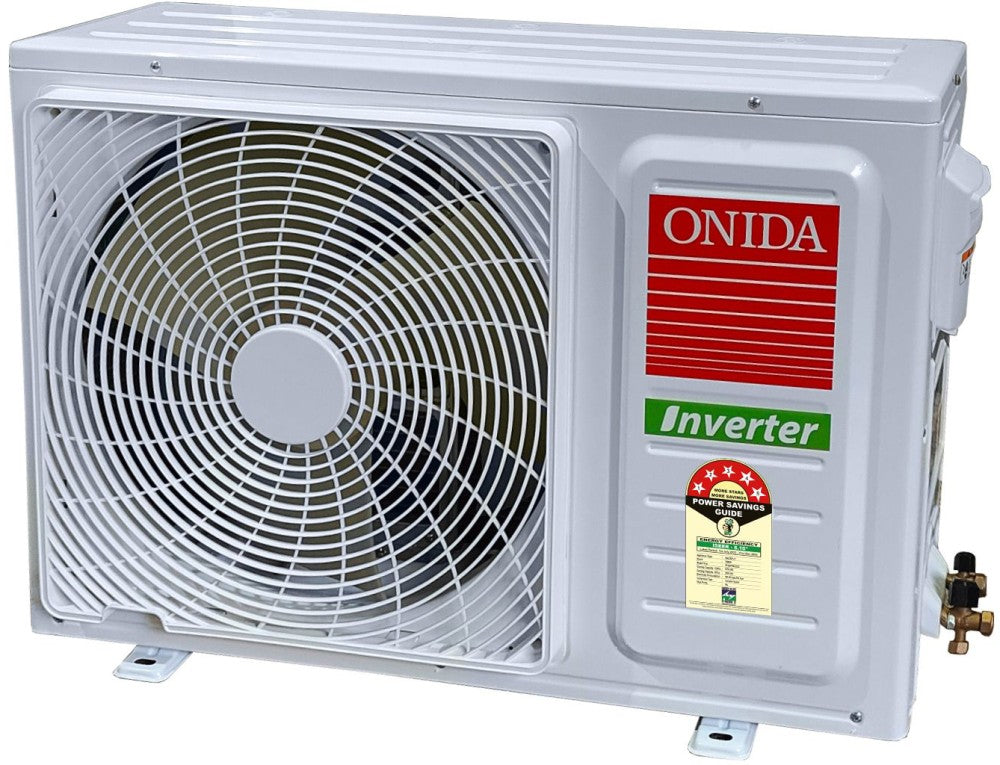 ONIDA 1.5 Ton 5 Star Split Inverter AC  - White - IR185TSN, Copper Condenser