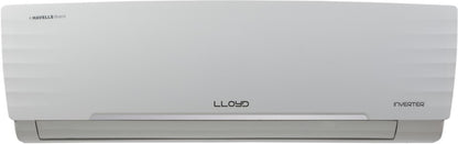 Lloyd 1.5 Ton 5 Star Split Inverter AC with Wi-fi Connect  - White - GLS18V5FWCXV, Copper Condenser