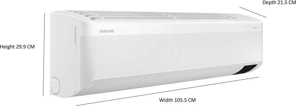 SAMSUNG 1.5 Ton 5 Star Split Inverter AC  - White - AR18CY5ARWK/AR18CY5ARWKNNA/AR18CY5ARWKXNA, Copper Condenser