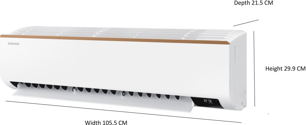 SAMSUNG 1.5 Ton 5 Star Split Inverter AC  - White - AR18CY5ZAGD/AR18CY5ZAGDNNA/AR18CY5ZAGDXNA, Copper Condenser