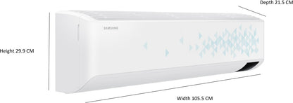 SAMSUNG 1.5 Ton 5 Star Split Inverter AC with Wi-fi Connect  - White - AR18CY5YATC/AR18CY5YATCNNA/AR18CY5YATCXNA, Copper Condenser