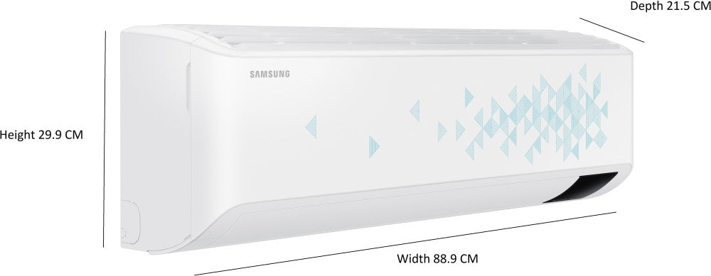 SAMSUNG 1.5 Ton 3 Star Split Inverter AC with Wi-fi Connect  - White - AR18CY3YATC/AR18CY3YATCNNA/AR18CY3YATCXNA, Copper Condenser