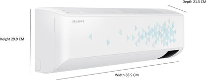 SAMSUNG 1.5 Ton 3 Star Split Inverter AC with Wi-fi Connect  - White - AR18CY3YATC/AR18CY3YATCNNA/AR18CY3YATCXNA, Copper Condenser