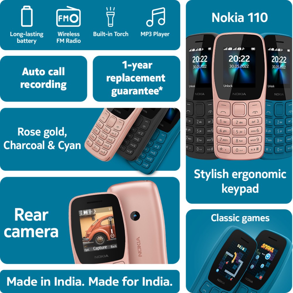 Nokia 110 - Cyan