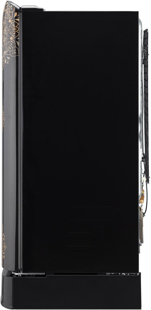 LG 185 L Direct Cool Single Door 3 Star Refrigerator with Base Drawer  with Moist 'N' Fresh - Ebony Regal, GL-D201AERD