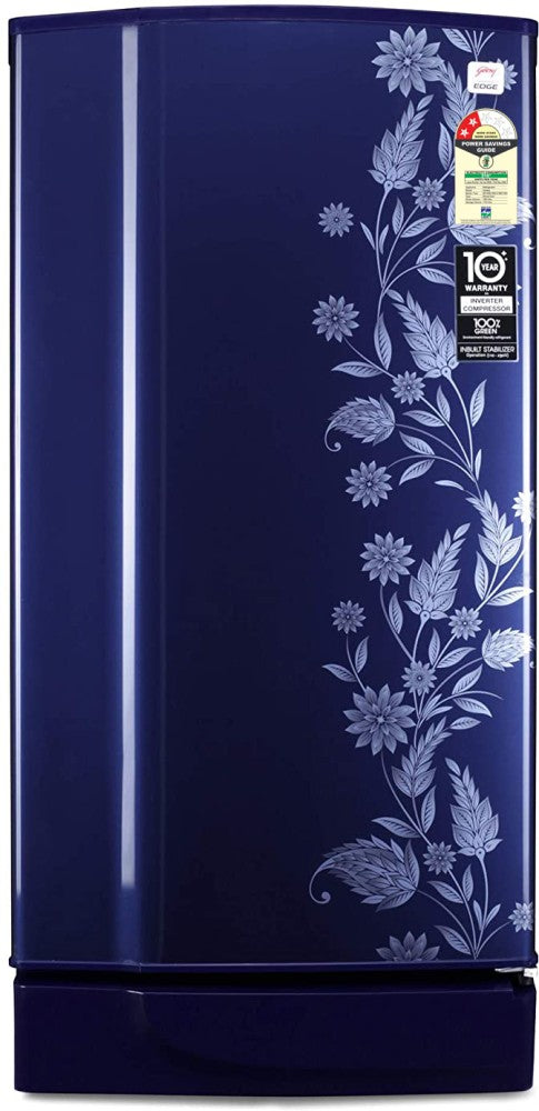 Godrej 180 L Direct Cool Single Door 2 Star Refrigerator - Dermin Blue, RD EDGE 205B WRF DR BL