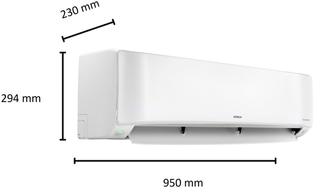 Hitachi Ice Clean Frost Wash Technology 2023 Model 1.5 Ton 3 Star Split Inverter Xpandable plus Ambience Light R 32 AC with Wi-fi Connect  - White - RAS.V318PCAIBHE (RAK.V318PCAIBHE / RAC.318WCAIE), Copper Condenser