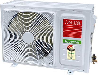 ONIDA 1.5 Ton 3 Star Split Inverter AC  - White - IR183PRS, Copper Condenser