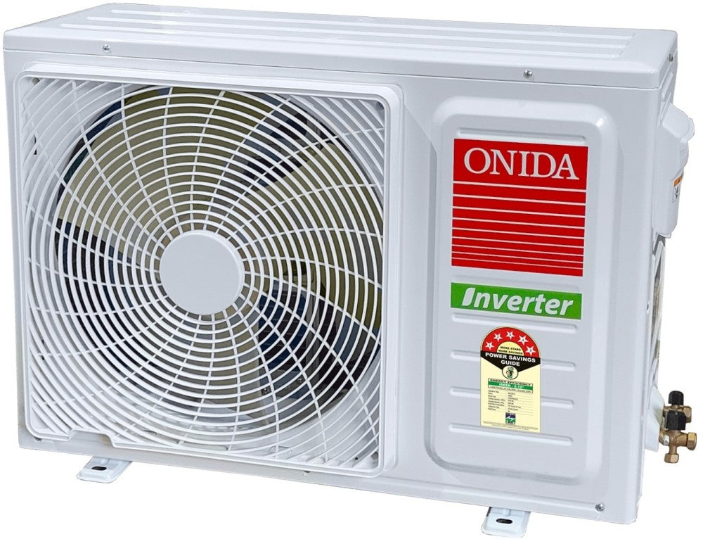 ONIDA 1.5 Ton 5 Star Split Inverter AC  - White - IR185PRS, Copper Condenser