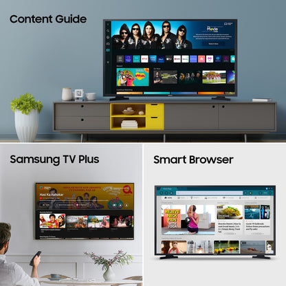 SAMSUNG 80 cm (32 Inch) HD Ready LED Smart Tizen TV with Bezel-free Design - UA32T4380AKXXL
