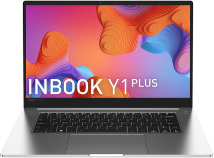 Infinix INBook Y1 Plus Intel Core i3 10th Gen - (8GB/512GB SSD/Windows 11 Home) XL28 पतला और हल्का लैपटॉप - 15.6 इंच, सिल्वर, 1.76 किलो