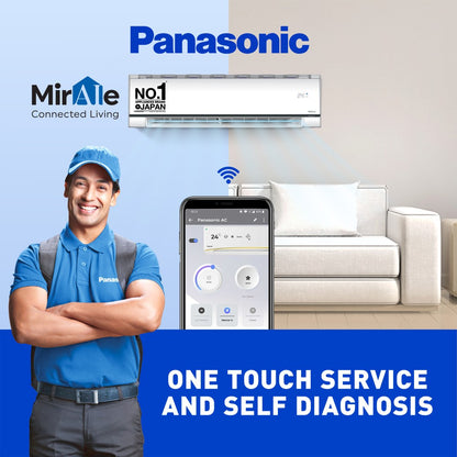 Panasonic Convertible 7-in-1 with Additional AI Mode Cooling 2023 Model 1.5 Ton 5 Star Split Inverter with 4 Way Swing, nanoe-G Air Purification Technology AC with Wi-fi Connect  - White - CS/CU-XU18YKY5W, Copper Condenser