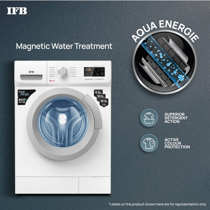 IFB 7 किलो स्टीम वॉश, एक्वा एनर्जी, एंटी-एलर्जेन के साथ 4 साल की व्यापक वारंटी इन-बिल्ट हीटर के साथ पूरी तरह से स्वचालित फ्रंट लोड वॉशिंग मशीन सफेद - NEO DIVA WSS 7010