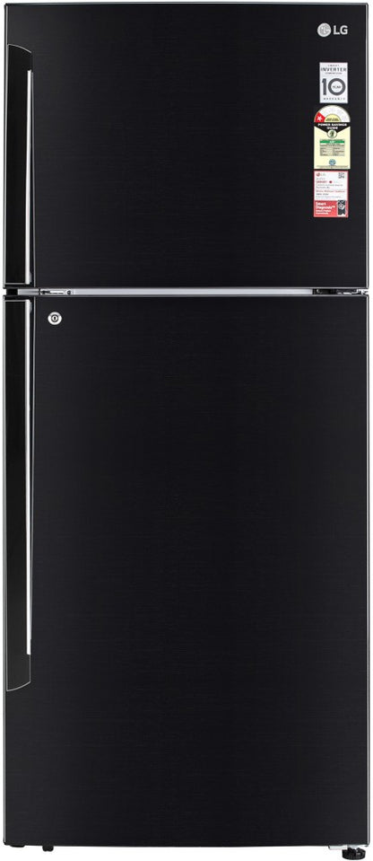 LG 412 L Frost Free Double Door 1 Star Convertible Refrigerator  with Door Cooling+, Inverter Compressor, Express Freeze & Multi Air Flow - Ebony Sheen, GL-T432AESR