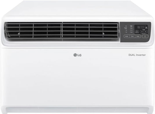 LG 1.5 Ton 5 Star Window Dual Inverter AC with Wi-fi Connect  - White - RW-Q18WWZA, Copper Condenser